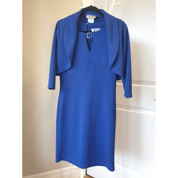 Zooni Collection, Made in Canada, NWT, Blue Dresses with Boler, Medium Size, New - Picture 2 of 6